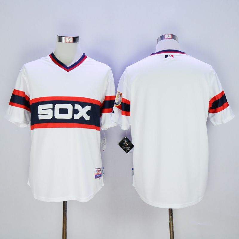 Men Chicago White Sox Blank White MLB Jerseys->chicago white sox->MLB Jersey